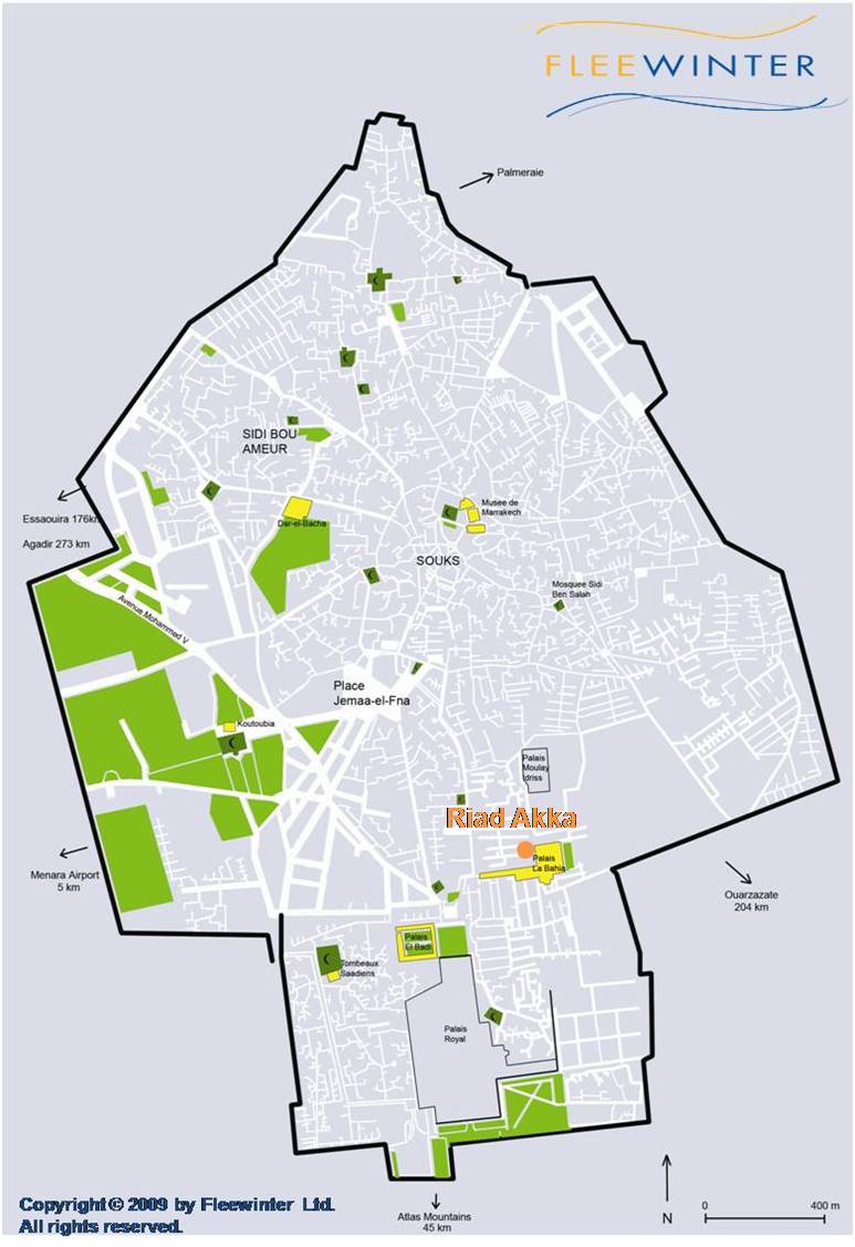 Riad Akka Map