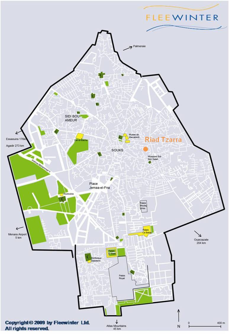 Riad Tzarra Boutique Hotel Map