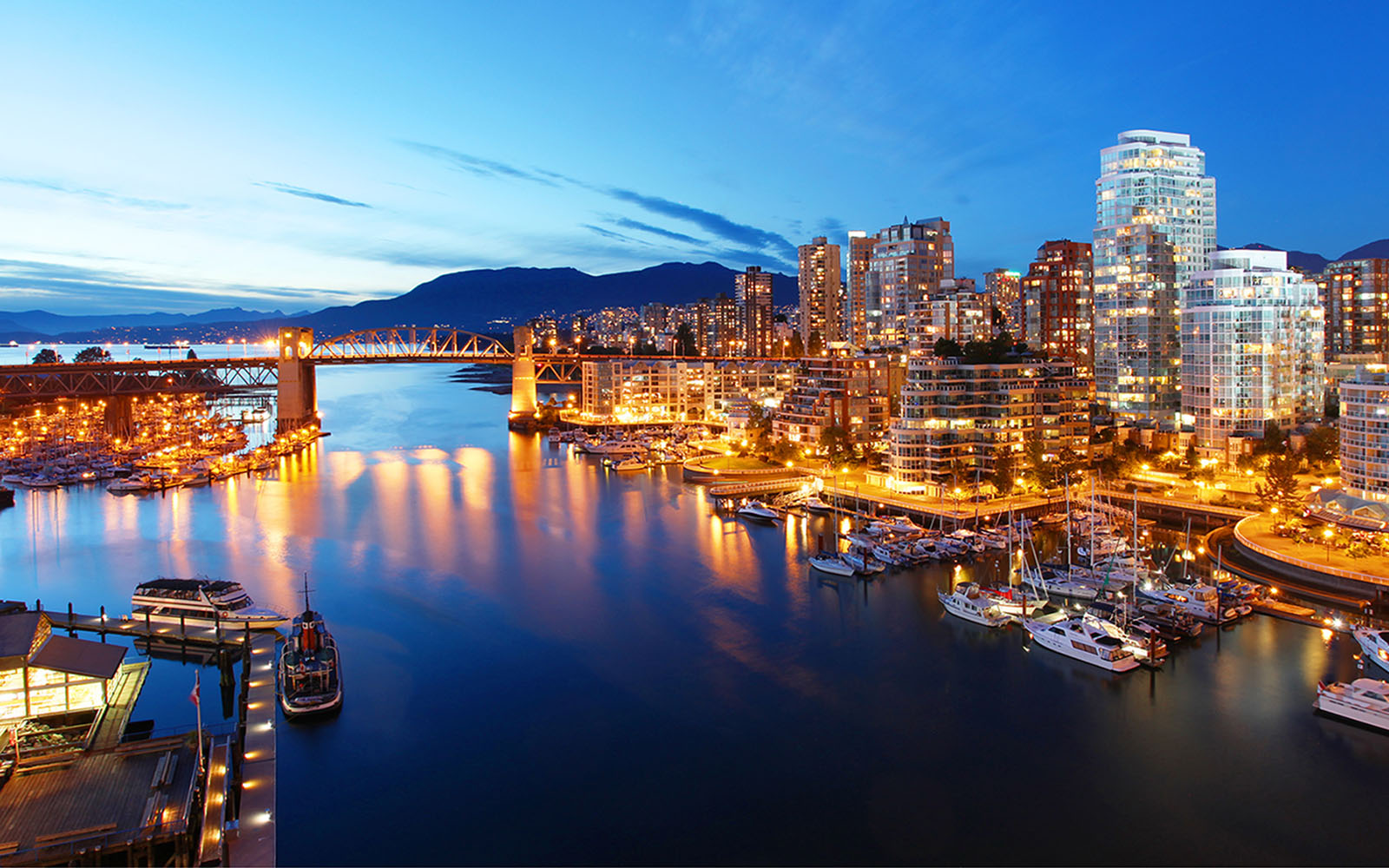 Vancouver At Night Fleewinter