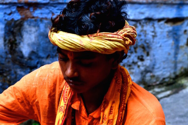 Snake Charmer on the streets of Varanasi