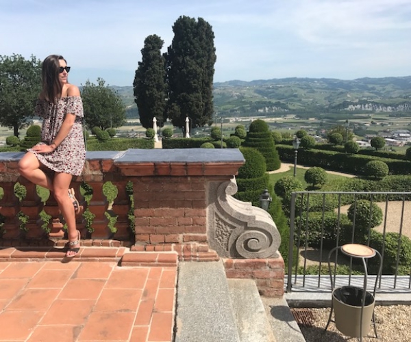 Drinking in the view in Piedmont.
