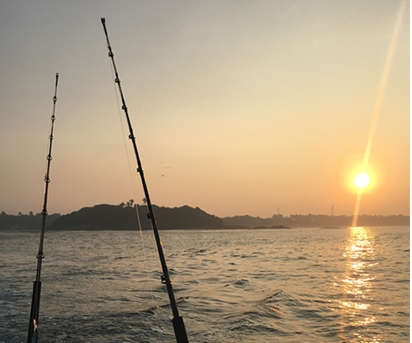 Deep sea fishing off the Bentota coastline