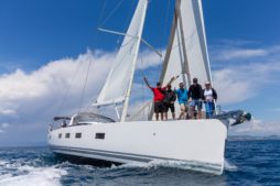 Regatta sailing luxury yacht