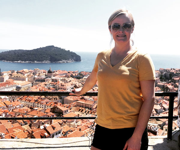 Beautiful views over Dubrovnik, from the city walls. 