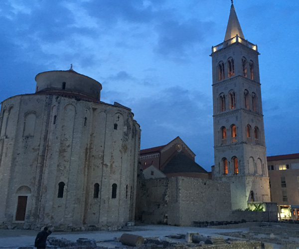 Strolling in the historic city of Zadar