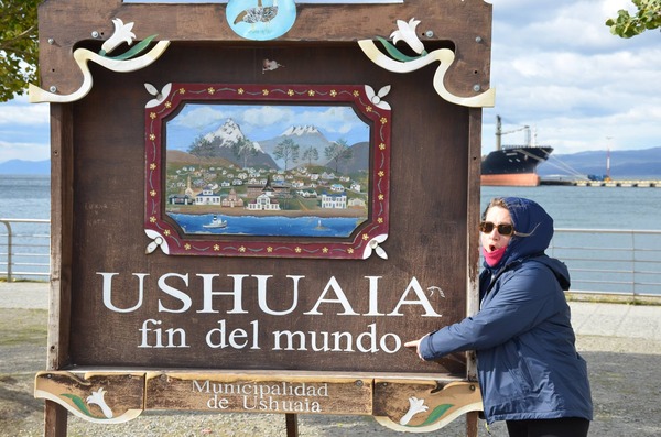 Arriving in Ushuaia Argentina after the expedition cruise
