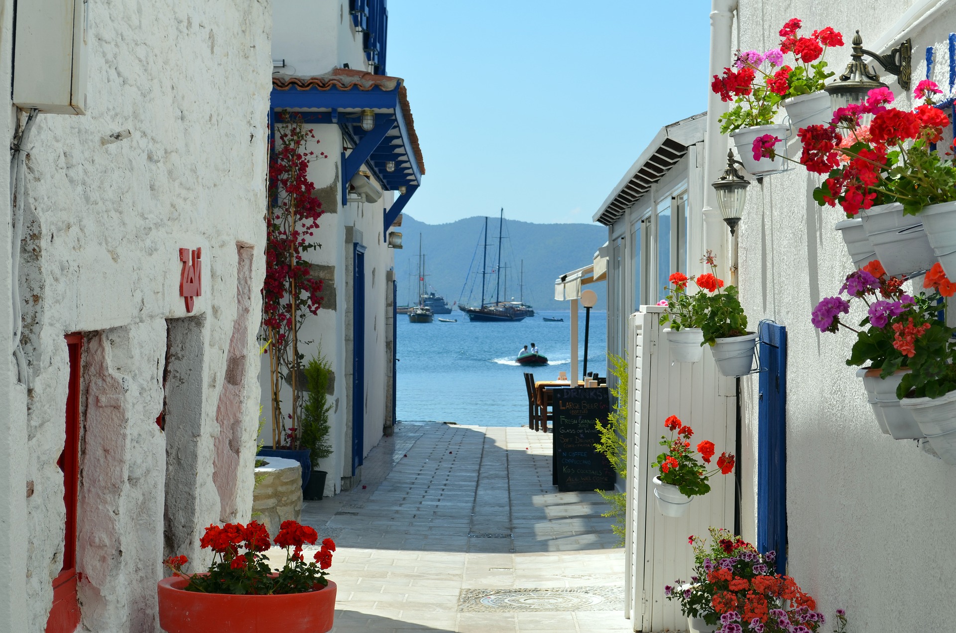 Bodrum streets and water