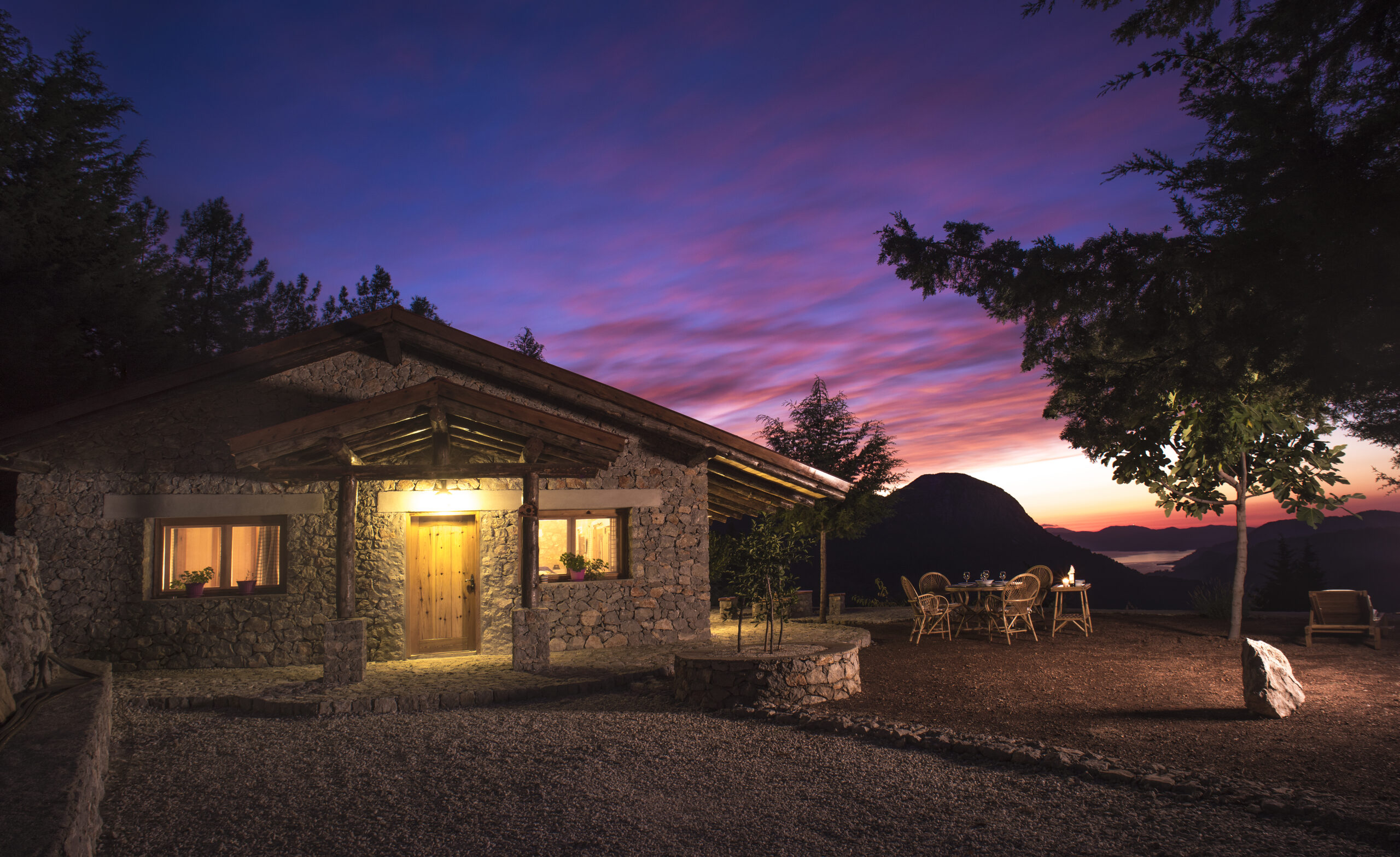 Sunset Wolf's Trail Cottage Bayir Turkey