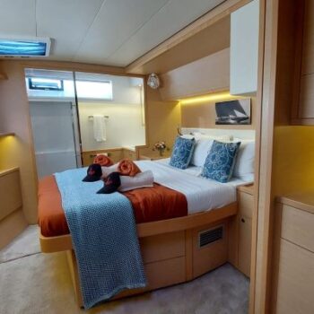 Aurous catamaran master cabin
