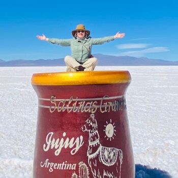Val in the Salinas Grandes, Argentina