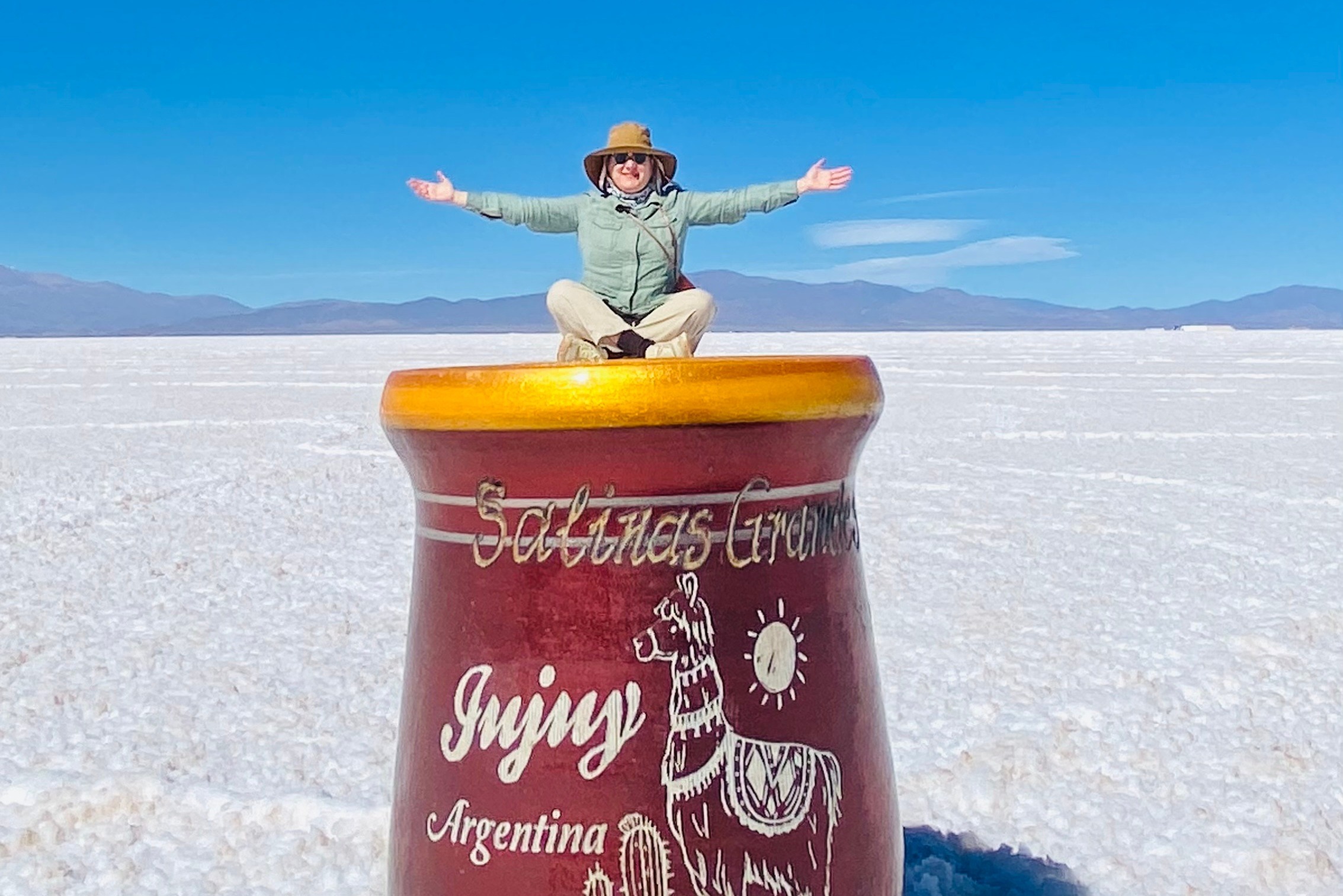 Val in the Salinas Grandes, Argentina