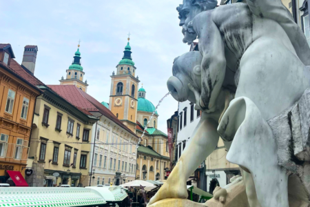Water feature in Ljubljana