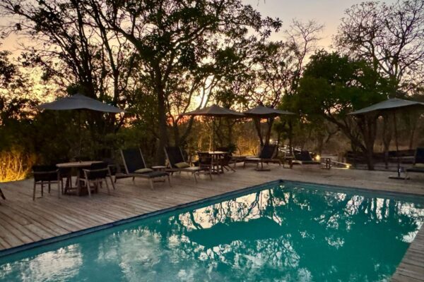 Outdoor pool at Pousada Trijuncao
