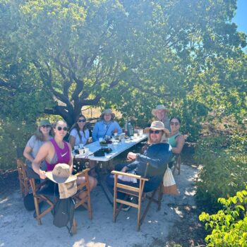 Fleewinter's Val with her fellow travellers at Grande Sertão Veredas National Park in the Cerrado