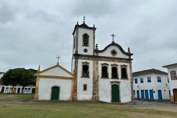 One of the many historic churches of Paraty in Brazil