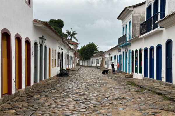 Charming and cobble stoned street in Paraty