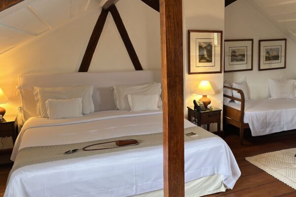 Suite 7 at Pousada do Ouro in Paraty is spacious and on the top floor for great views